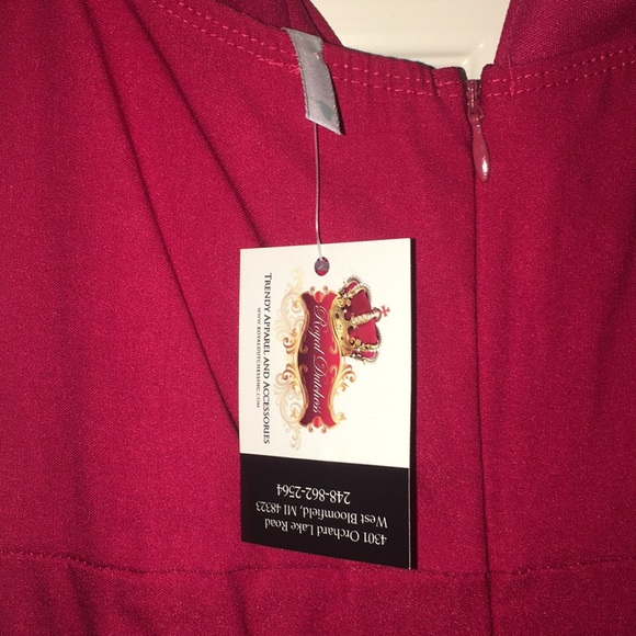 Auditions Off Shoulder High/Low Ruffle Dress - Picture 6 of 7